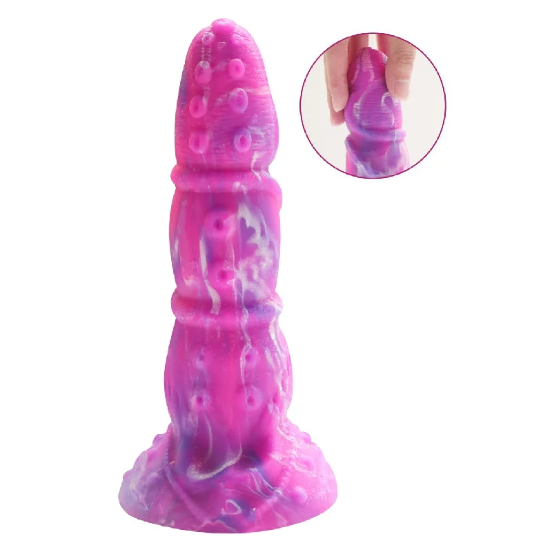 small rubber purple dildo-Starry Sky Series Sex Dildo for Woman #05