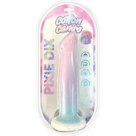 firm glass green dildo-Dildo - Hott Products - Pixie Dix Cotton Candy  6,5"