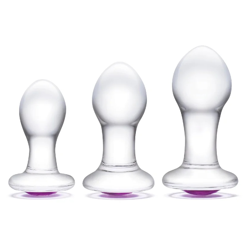 Anal toys for lone play-Bling Bling Glass Anal Training Kit