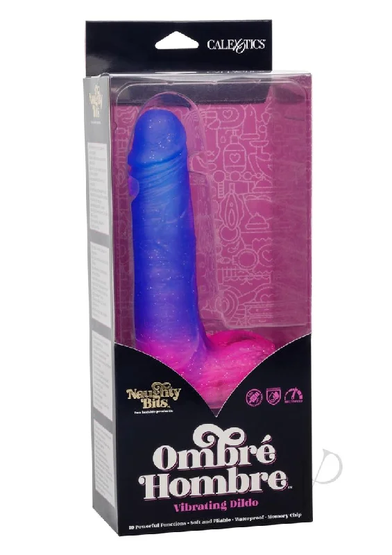 vibrating rubber glossy dildo-Naughty Bits Ombre Hombre Vibe Dildo