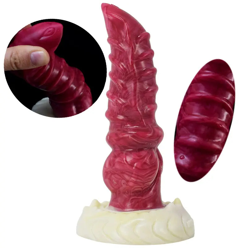 thick silicone violet dildo-Silicone Hellhound K9 Dildo