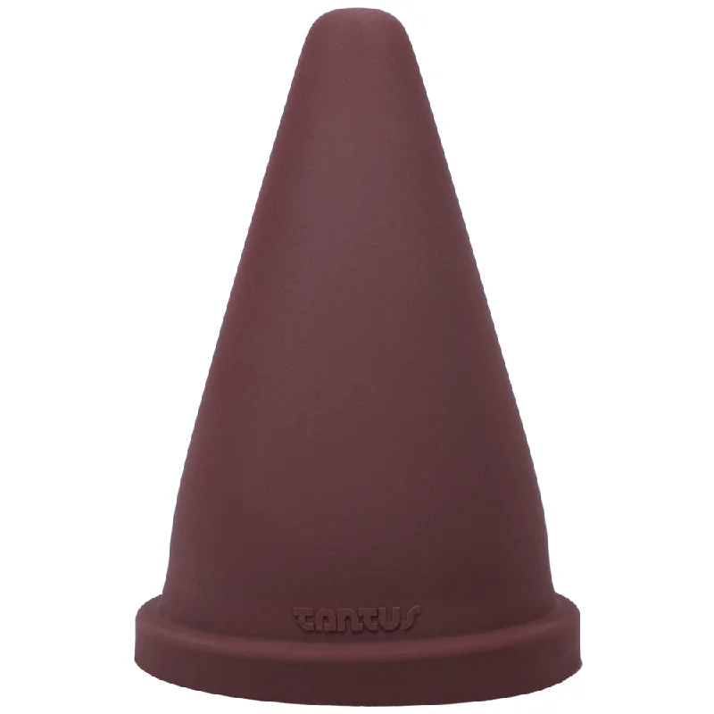 Anal toys with bold calm-Tantus Cone Squat Firm Dildo Garnet (Box)