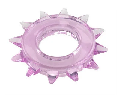 cock ring with low joy-Stud Elastomer C Ring Purple