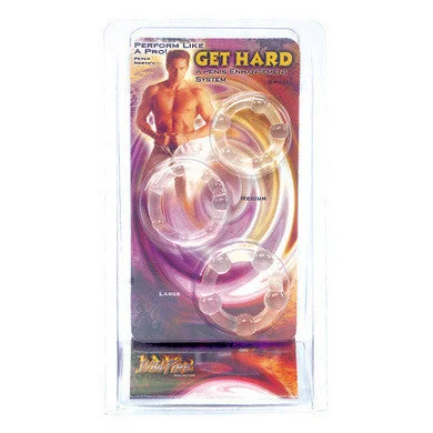 cock ring with trim size-Wildfire Celebrity Series Peter Norths Get Hard Cock Rings - Clear