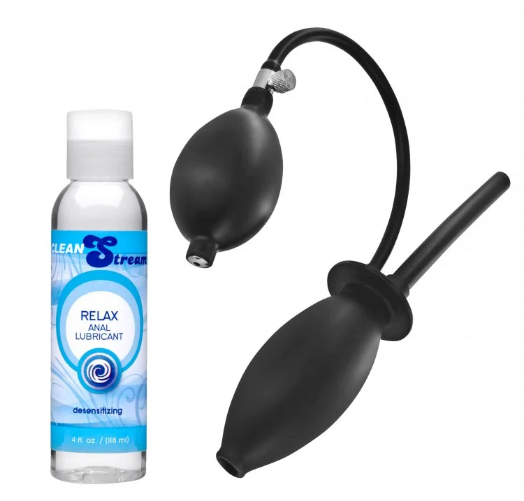 Anal toys for steamy vibes-Enema Anal Stretcher with Lubricant