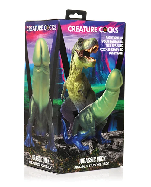 straight glass glossy dildo-Creature Cocks - Jurassic Cock Dinosaur Silicone Dildo