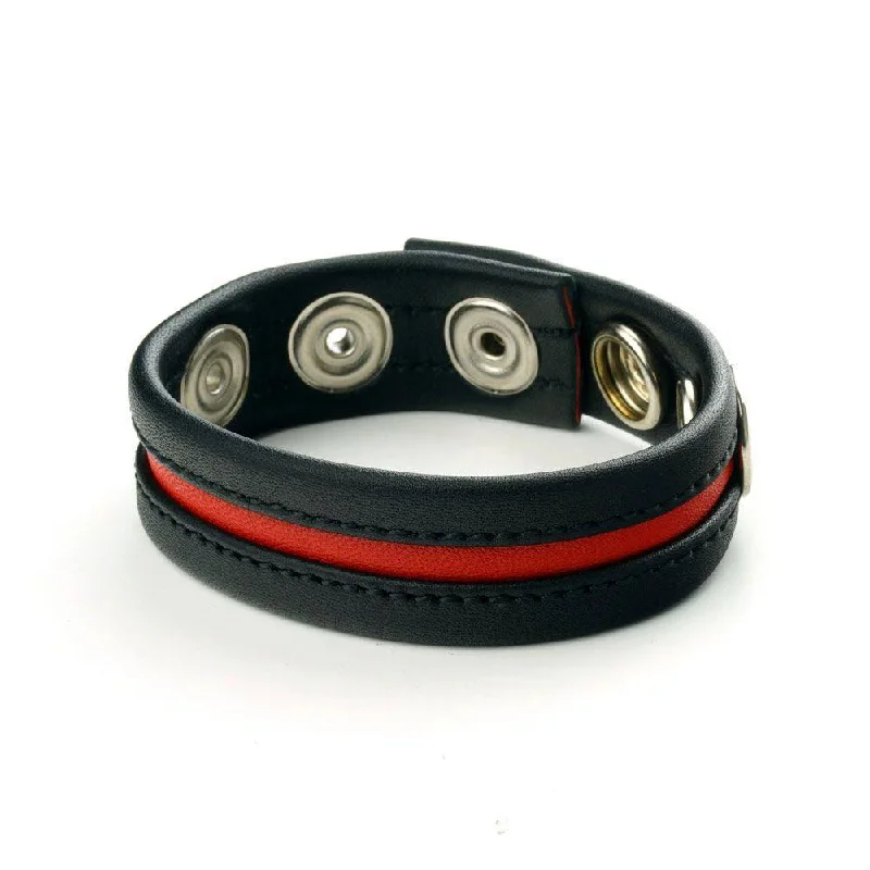 cock ring for body vibes-Prowler Red Cock Strap Black/Red