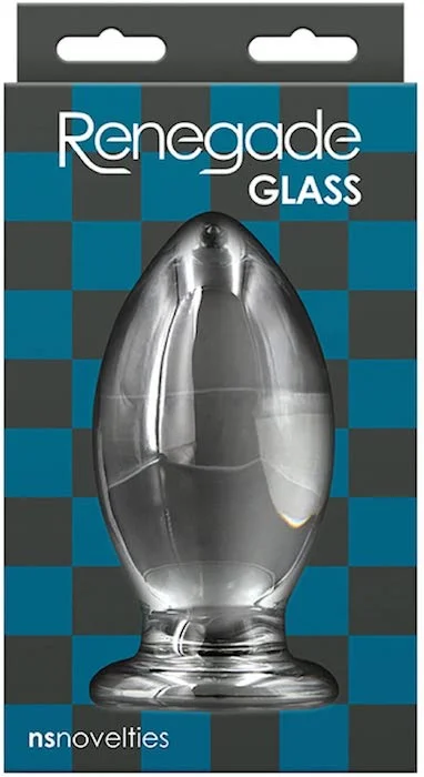 Pulsating anal toys feedback-Renegade ''Bishop'' Glass Anal Plug