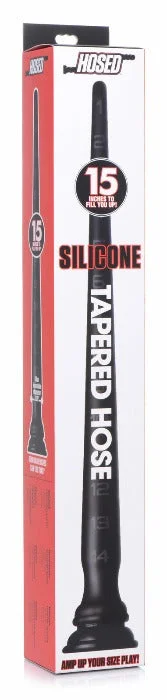 Anal toys for pair calm-Hosed 15'' Tapered Anal Hose -Black