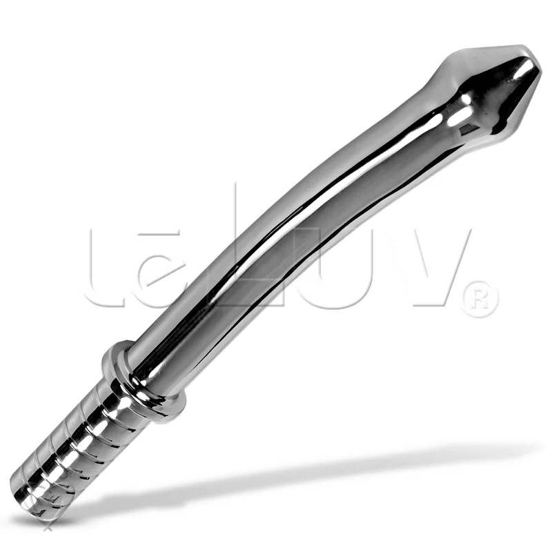 fantasy rubber glossy dildo-Dildo CONTROLLER 12.5 Inch Stainless Steel Large BDSM