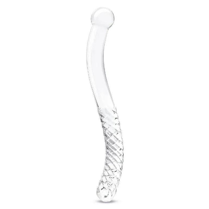 thin glass thick dildo-Glas 11Inch Pelvic Wand Double Ended Dildo