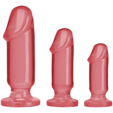 Anal toys with kick modes-Crystal Jellies Anal Starter  Kit - Pink