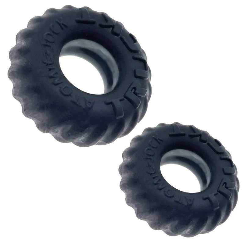 cock ring for firm vibes-Oxballs Truckt 2-Piece Cockring - Plus + Silicone Special Edition Night