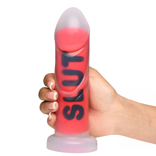 smooth silicone purple dildo-Slut Dildo by XR