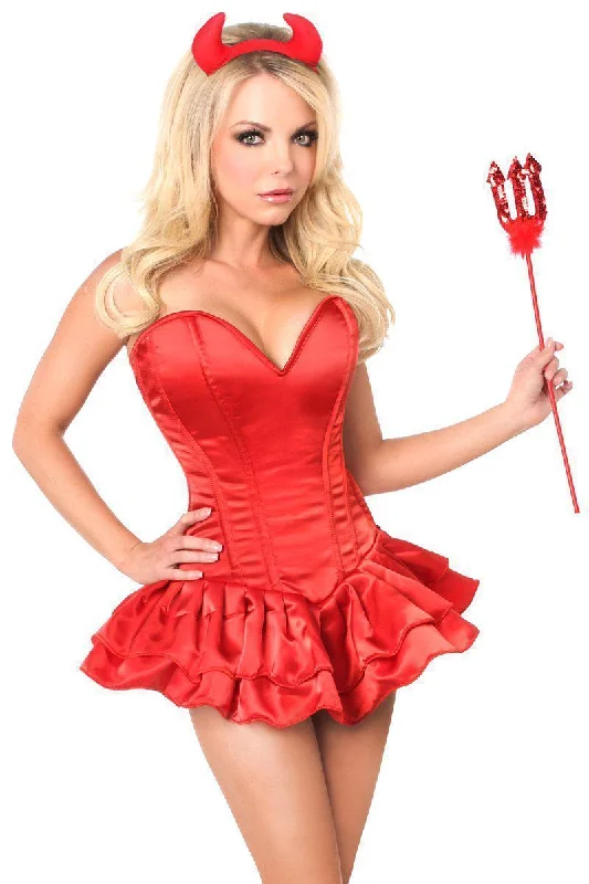 corset for vampire fashion-Top Drawer Plus Size Delicious Devil Corset Dress Costume