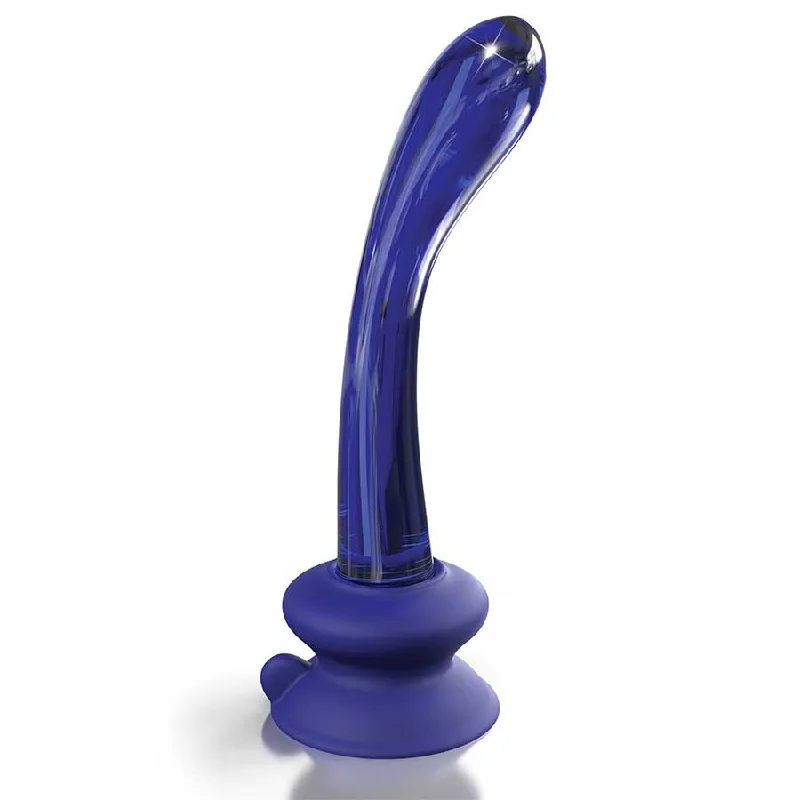 Anal toys for night vibes-Icicles No. 89 Blue Glass Anal Dildo with Suction Cup by Pipedream Products