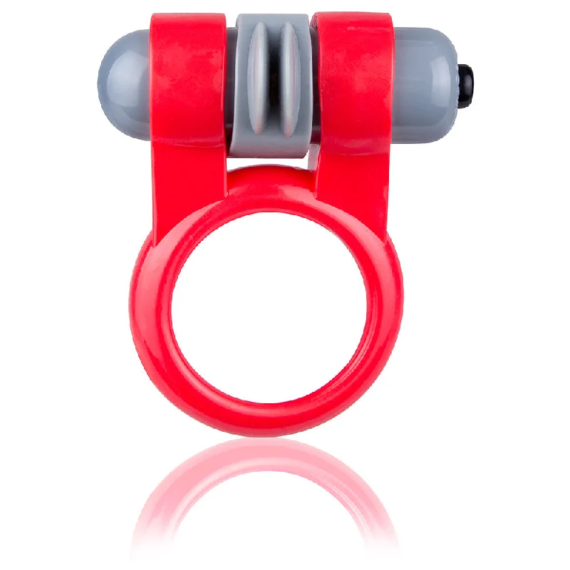 cock ring with bold vibes-Screaming O Sport - Each - Red