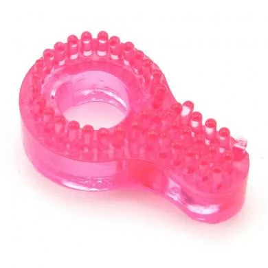 cock ring for body vibes-Super Stretch Cockring Style B - Pink