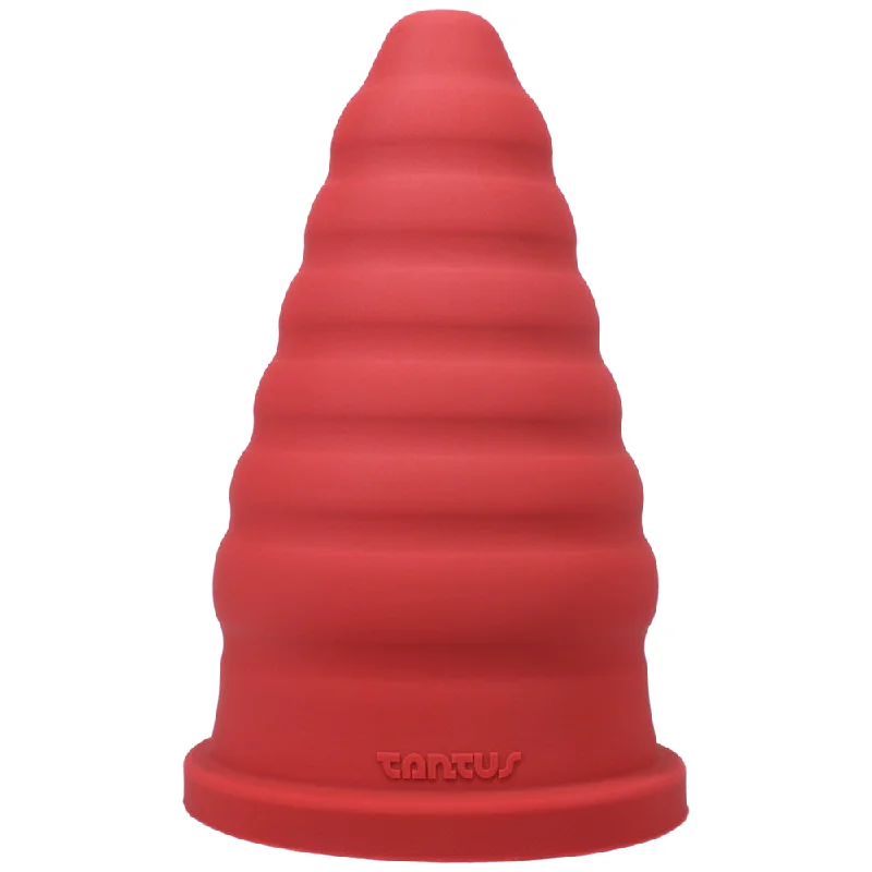 Anal toys with small joy-Tantus Cone Ripple Dildo Ruby (Box)