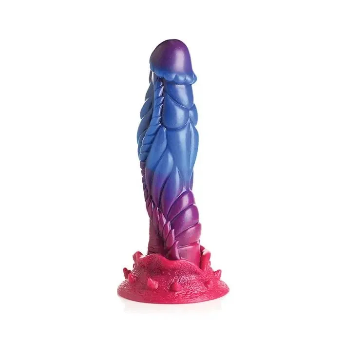 smooth glass purple dildo-Creature Cocks Intruder Alien - Silicone Creature Dildo