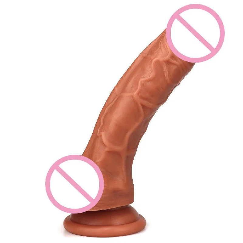 curved silicone pink dildo-Realistic Dildo Telescopic Heating Vibrator