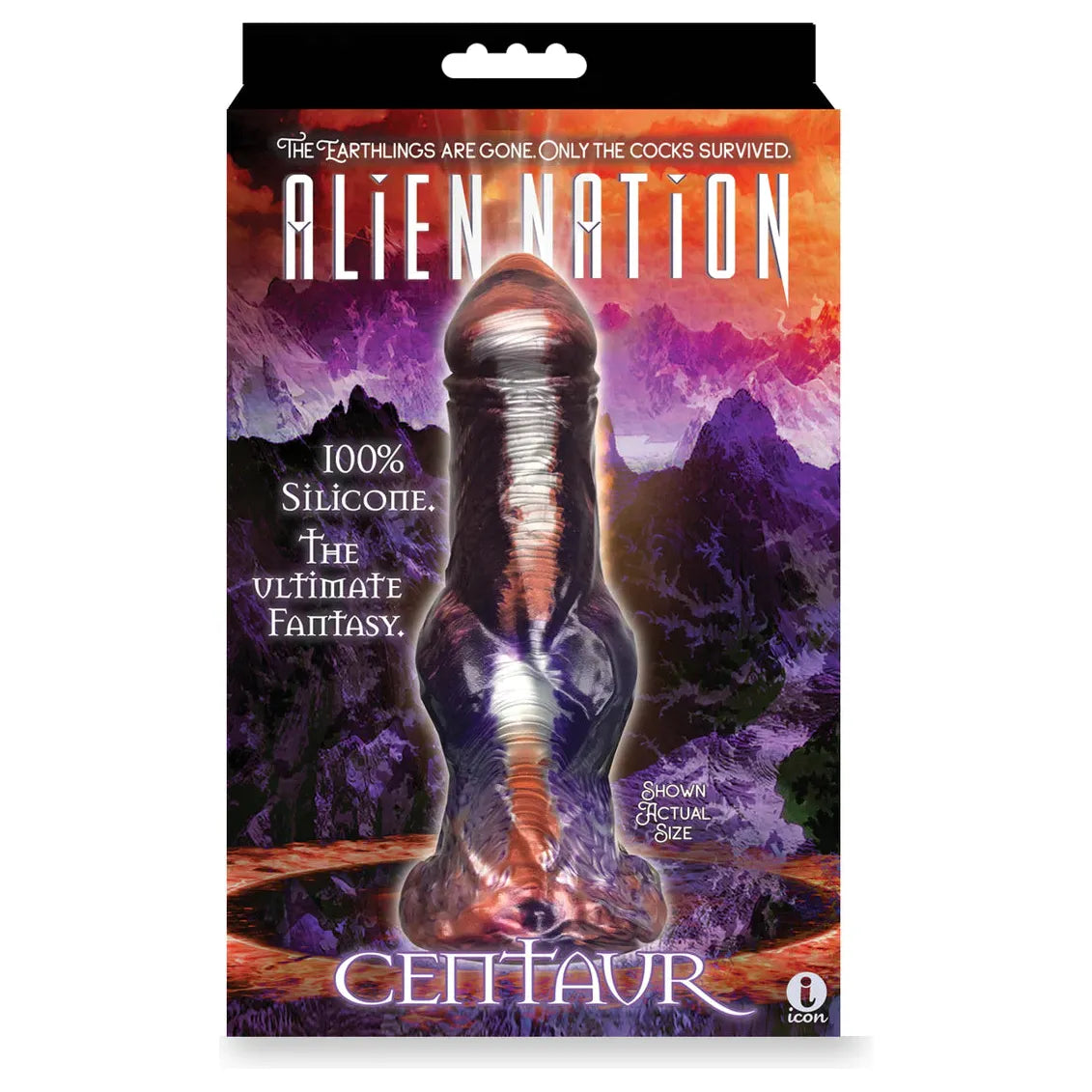 fantasy violet remote control dildo-Alien Nation Centaur Silicone Creature Dildo 9" by Icon