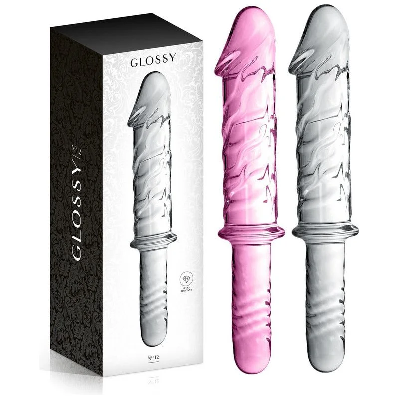 veined rubber fantasy dildo-Dildo en Pyrex - Glossy Toys - Douze