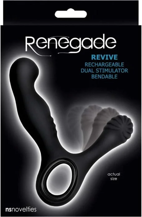 Anal toys with kick joy-Renegade ''Revive'' Dual Stimulator -Black