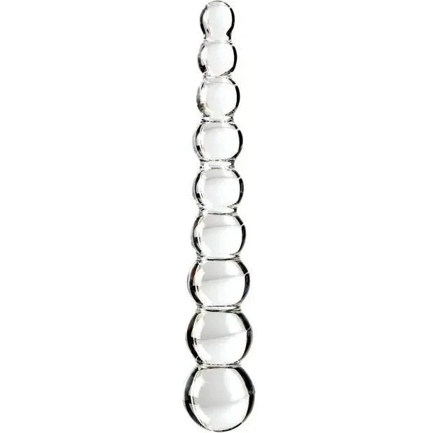 straight glass matte dildo-Icicles No. 2 Hand Blown Glass Dildo