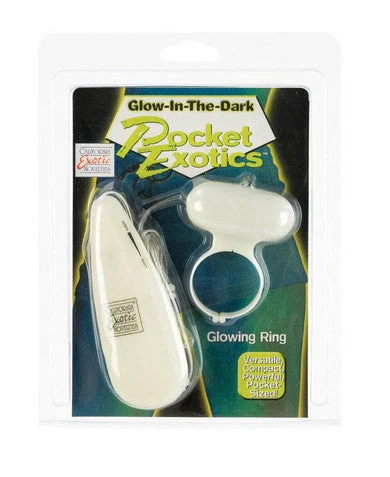 cock ring with bumpy joy-Glow In The Dark Pocket Exotics Glowing Ring