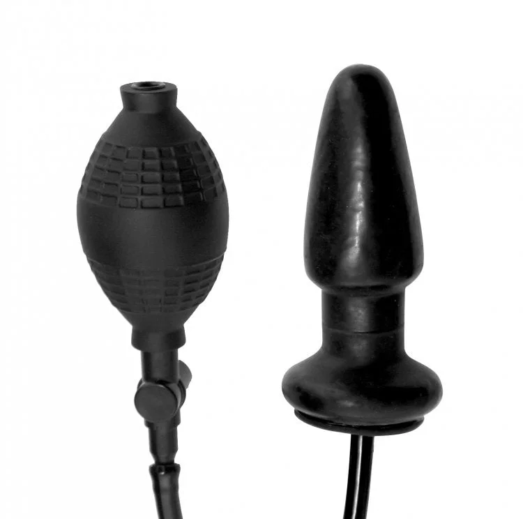 Anal toys with luxe wrap-Expand Inflatable Anal Plug