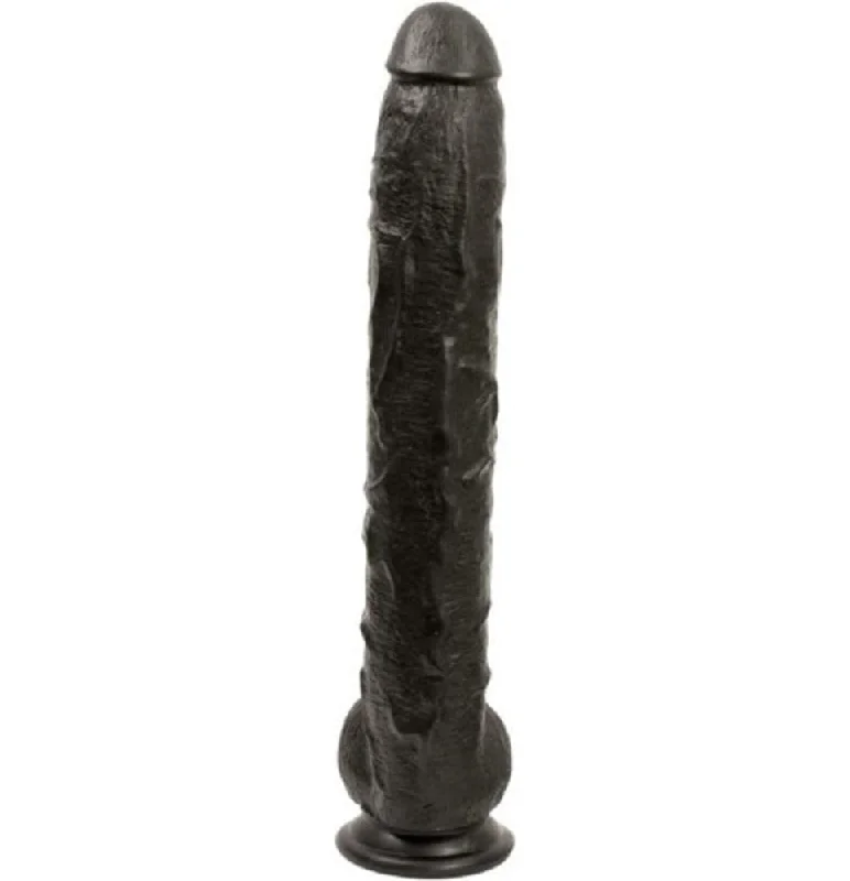 Anal toys with big pull-Doc Johnson Dick Rambone 17" Dildo - Black