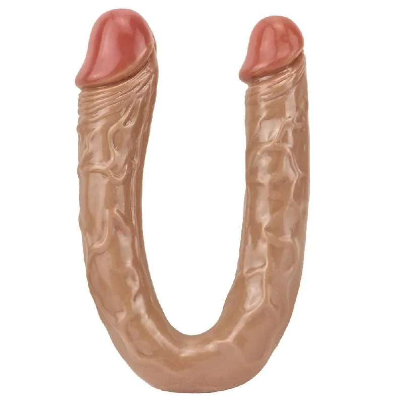 textured silicone straight dildo-Flexible Double Head Dildo