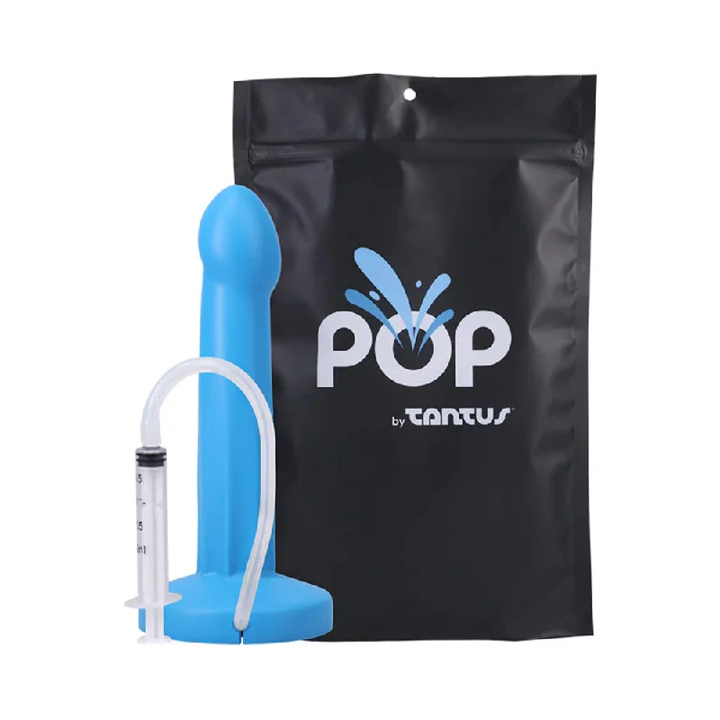 bumpy silicone thick dildo-Tantus POP Squirting Dildo Lagoon (Bag)