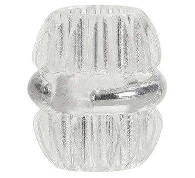 cock ring with minimalist style-Magnum Support Plus Single Girth Cage - Clear