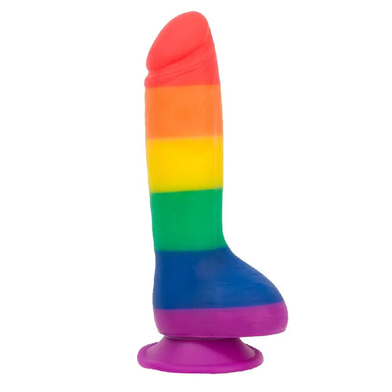 straight glass orange dildo-Addiction Justin 8 Inch Rainbow Dildo