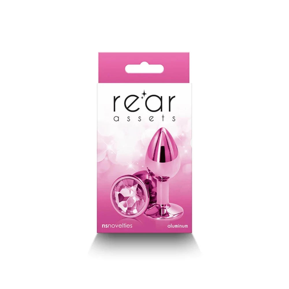 Anal toys with luxe joy-Rear Assets ''Pink'' Gem Plug -Small