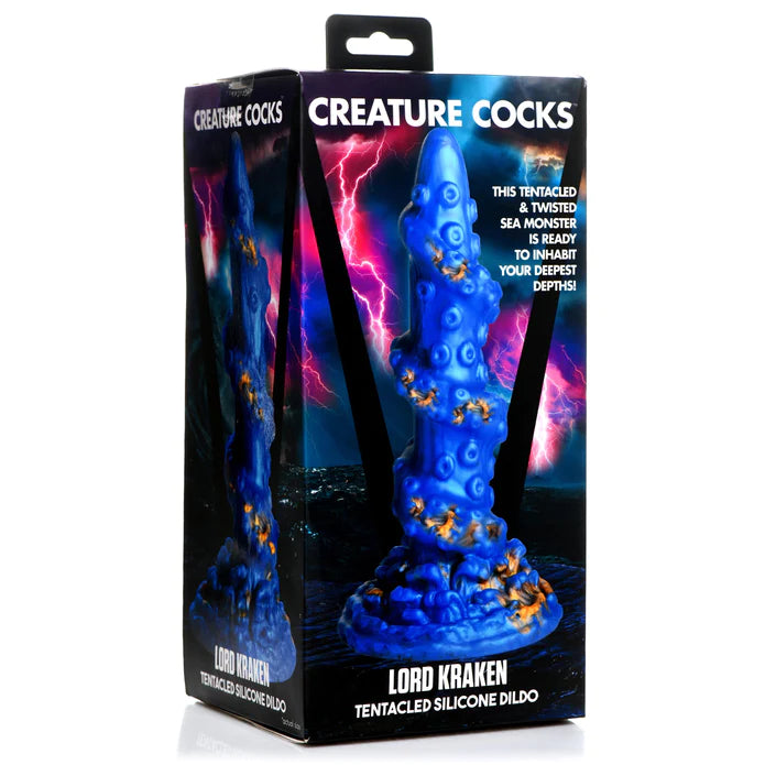 firm rubber thick dildo-Creature Cocks Lord Kraken Tentacled Dildo 8.3" by XR