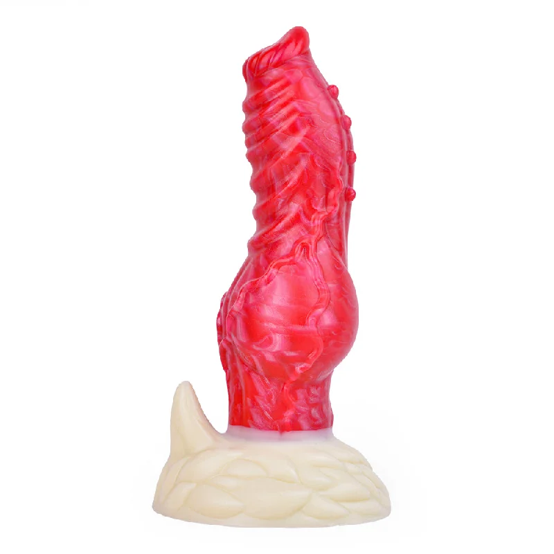 textured rubber bumpy dildo-NNSX Augus Hellfire Dog Dildo