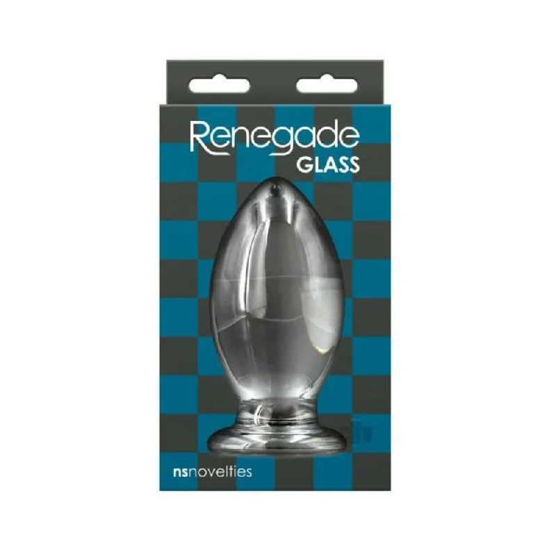 Anal toys for newbie thrill-Renegade Glass Bishop Anal Plug - Clear