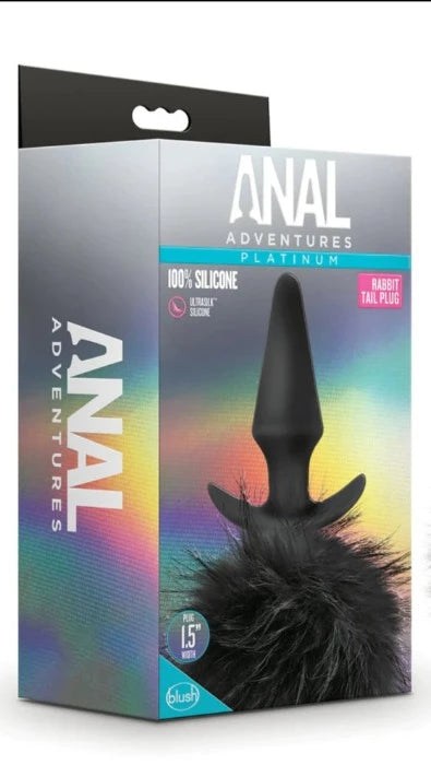 Anal toys for ladies-Anal Adventures Platinum ''Rabbit'' Tail Plug