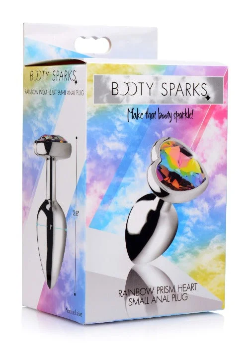 Anal toys for free calm-Booty Sparks ''Rainbow Prism Heart'' Anal Plug -Small