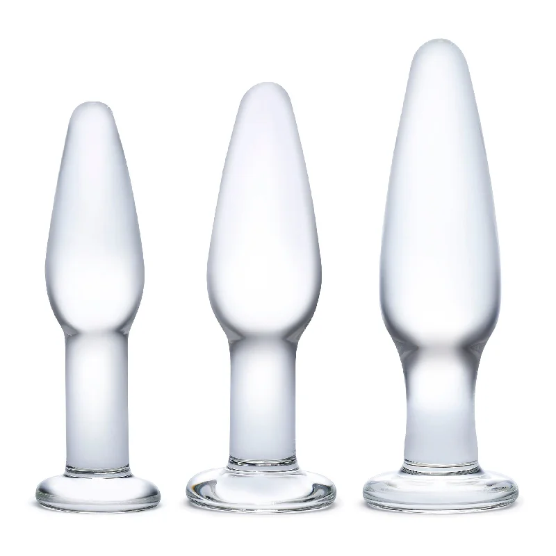 Discount anal toys online-Glass Anal Training Set