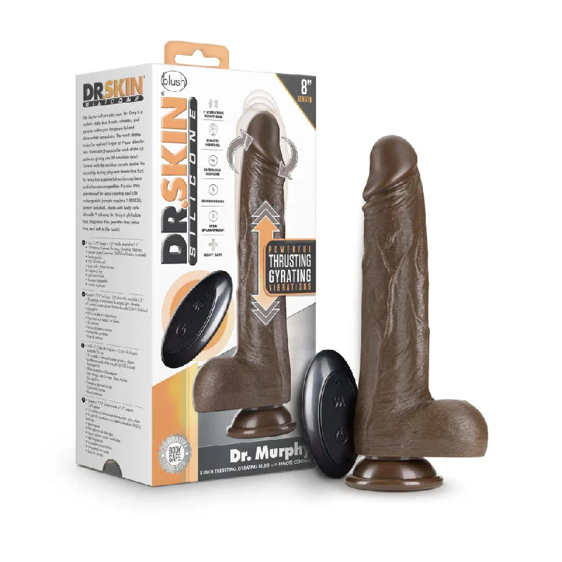 veined silicone thick dildo-Blush 8.75-Inch Thrusting & Vibrating Realistic Dildo with Suction Cup Base