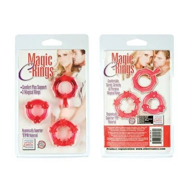 cock ring for first vibes-Magic C-Rings - Red