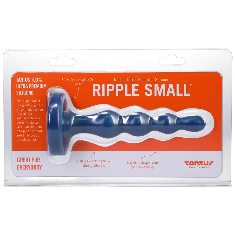 Anal toys with flex joy-Tantus Ripple Small 8 in. Anal Beads Dildo Firm Malachite