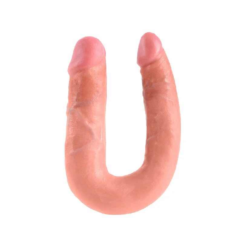 fantasy silicone curved dildo-King Cock Medium Double Trouble Flesh Dildo