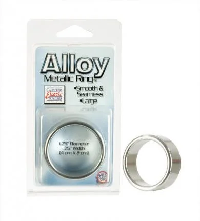 cock ring with eco joy-Alloy Metallic Ring - Large