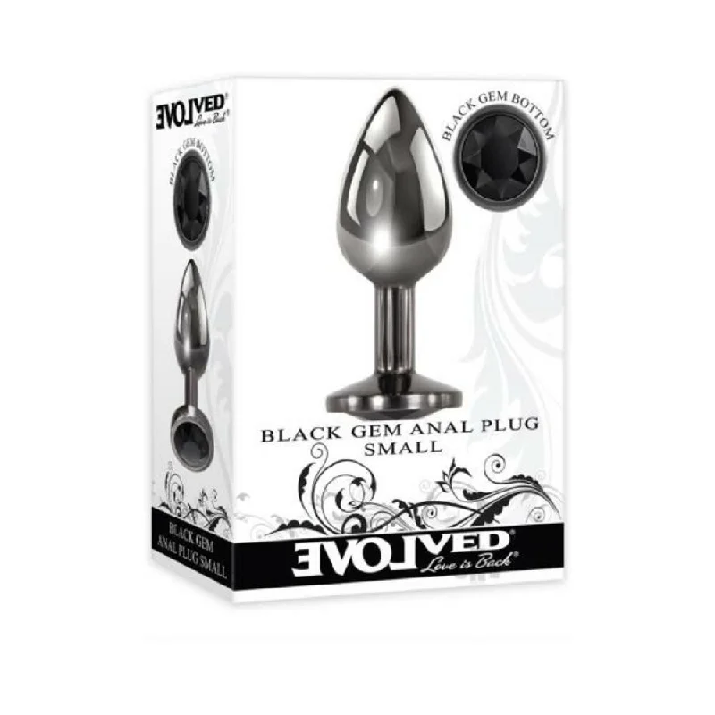 Anal toys for pro calm-Evolved Black Gem Anal Plug - Small