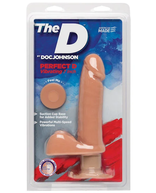 bumpy silicone thin dildo-"The D 7"" Perfect D Vibrating W/balls"